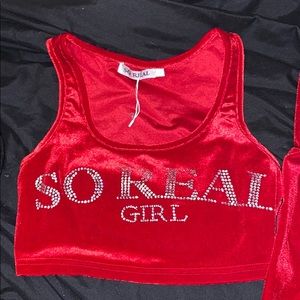 Red bling set